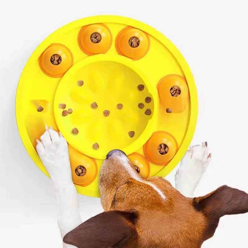 Interactive Dog Puzzle Feeder - Slow Eating IQ Training Bowl - Vezir