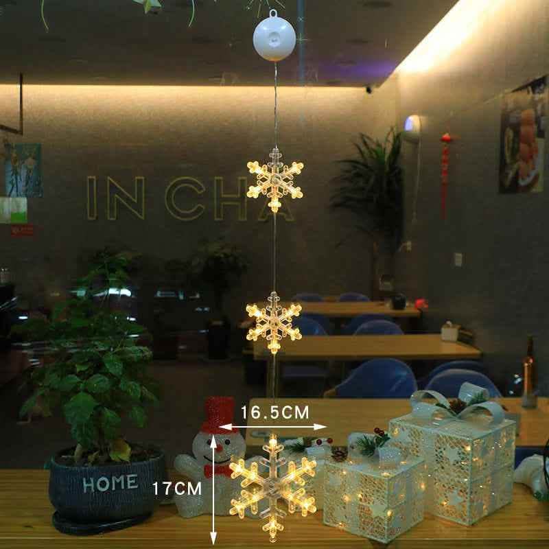 Elite Christmas LED Star Window Lights - 3-Piece Suction Set - Vezir