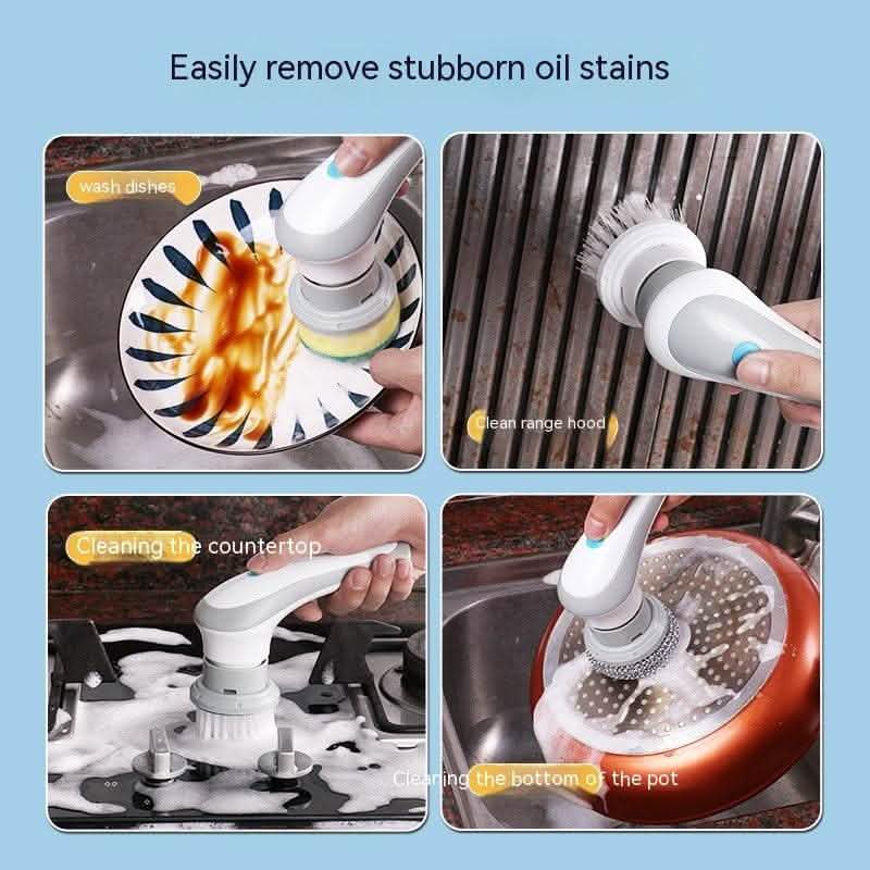4-in-1 Electric Cleaning Brush - Spinning Scrubber Handheld - Vezir