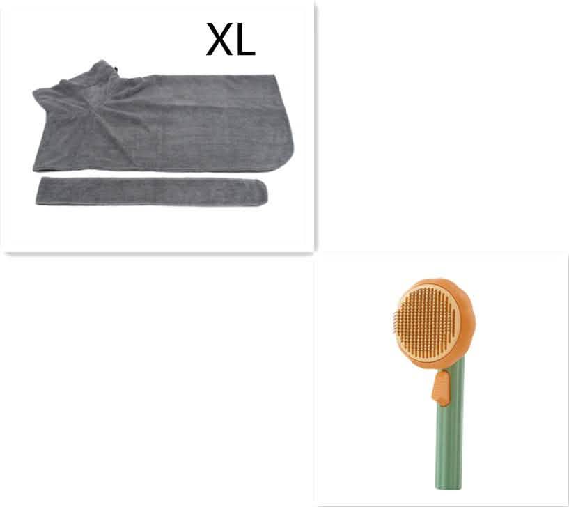 Self-Cleaning Pet Cat Brush - Steel Wire Hair Removal Comb - Vezir