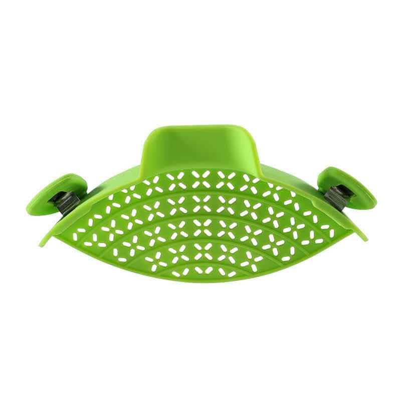Silicone Pot Drain Stopper - Kitchen Side Strainer Gadget - Vezir