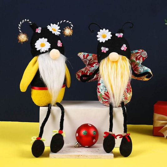 Bee Festival Butterfly Faceless Doll - Long Legs Flower Decoration - Vezir