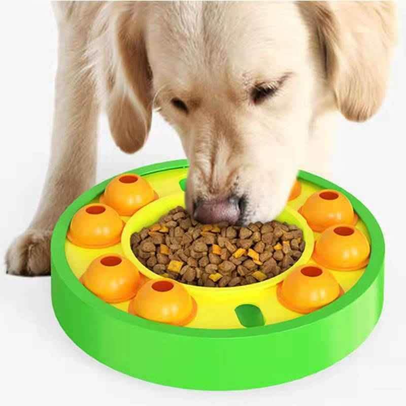Interactive Dog Puzzle Feeder - Slow Eating IQ Training Bowl - Vezir