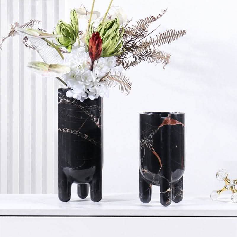 Marble Hydroponic Plant Vase - Luxury Home Decoration - Vezir