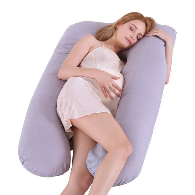 U-Shape Maternity Pillow - Summer Ice Silk Pregnancy Support - Vezir