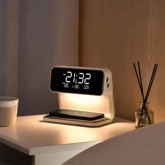 Luxury Smart Bedside Station - 3-in-1 Wireless Charging Hub - Vezir