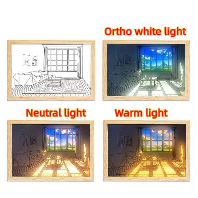 Illuminated LED Picture Light - Sunshine Simulation Night Lamp - Vezir