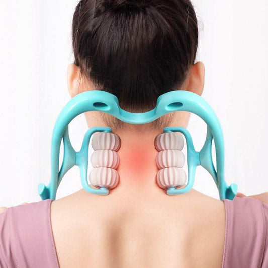 6-Wheel Manual Neck Massager - Multifunctional Massage Tool - Vezir