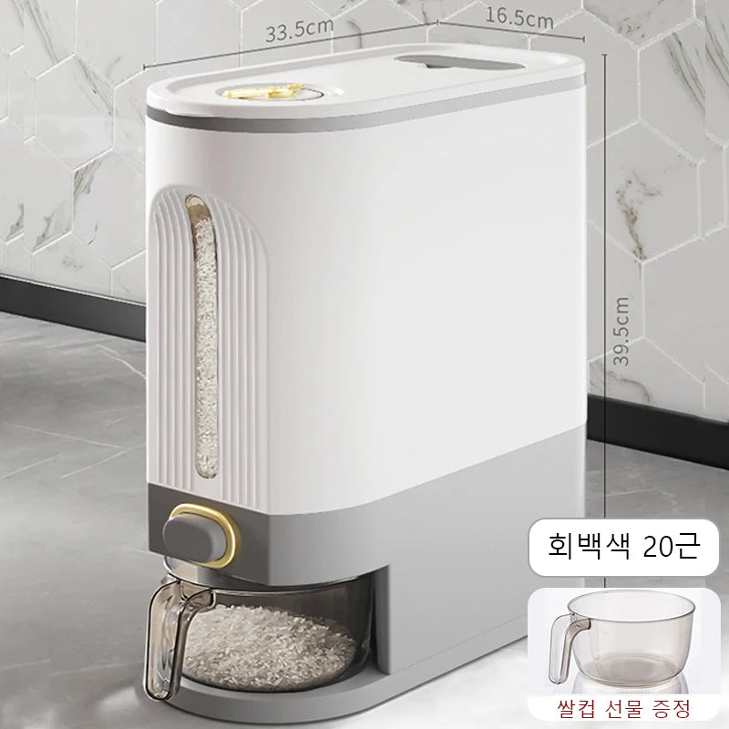 Home Rice Bucket - Insect-Proof and Moisture-Proof Sealed Container - Food-Grade Storage Bin for Rice