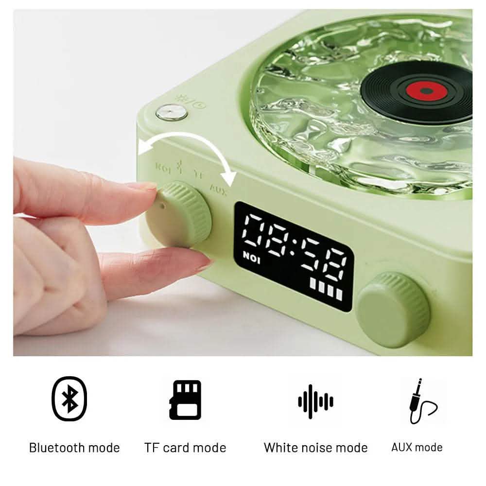Retro Turntable Speaker - Bluetooth Vinyl Record Player RGB - Vezir