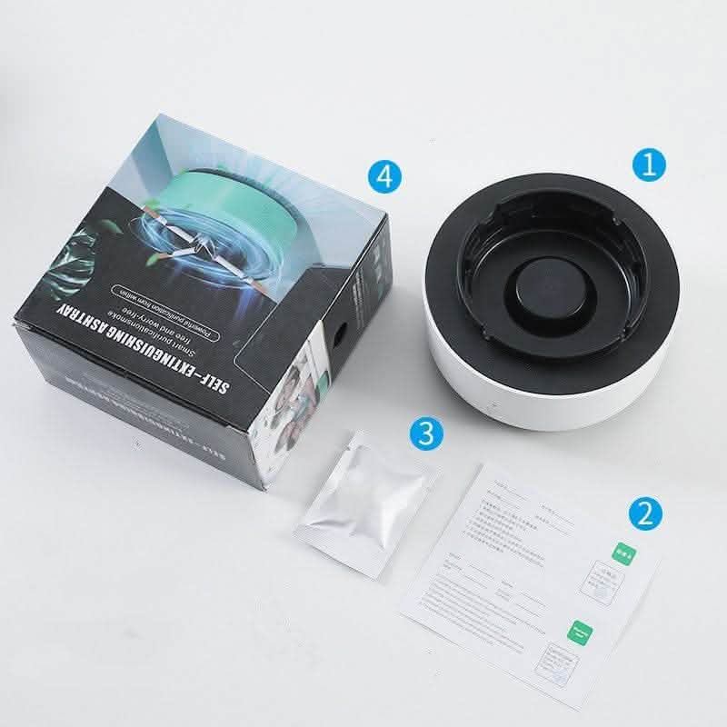 Smart Air Purifying Ashtray - Smoke Removal & Anion Technology - Vezir
