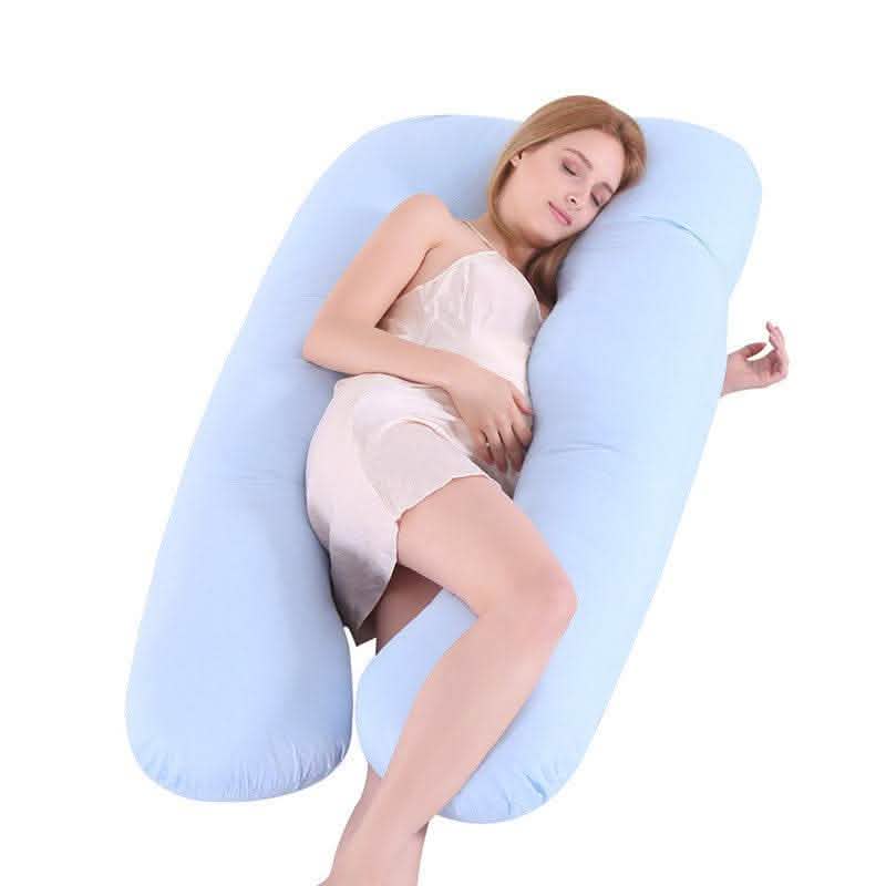 U-Shape Maternity Pillow - Summer Ice Silk Pregnancy Support - Vezir