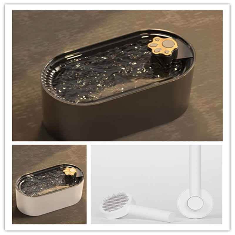 Elite 3L Cat Water Fountain - Ultra-Quiet LED Smart Dispenser - Vezir