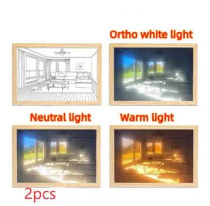 Illuminated LED Picture Light - Sunshine Simulation Night Lamp - Vezir