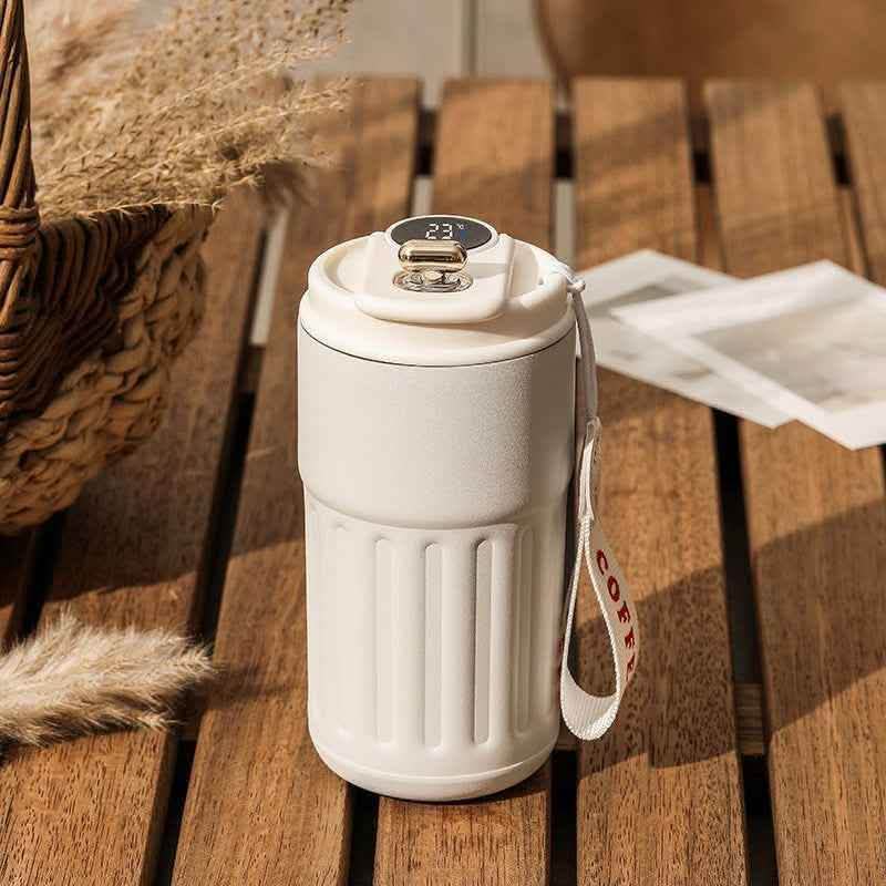 Smart Digital Thermal Bottle - 450ml Insulated Coffee Mug - Vezir