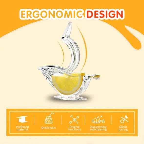 Acrylic Bird Shape Lemon Juicer - Elegant Manual Squeezer - Vezir
