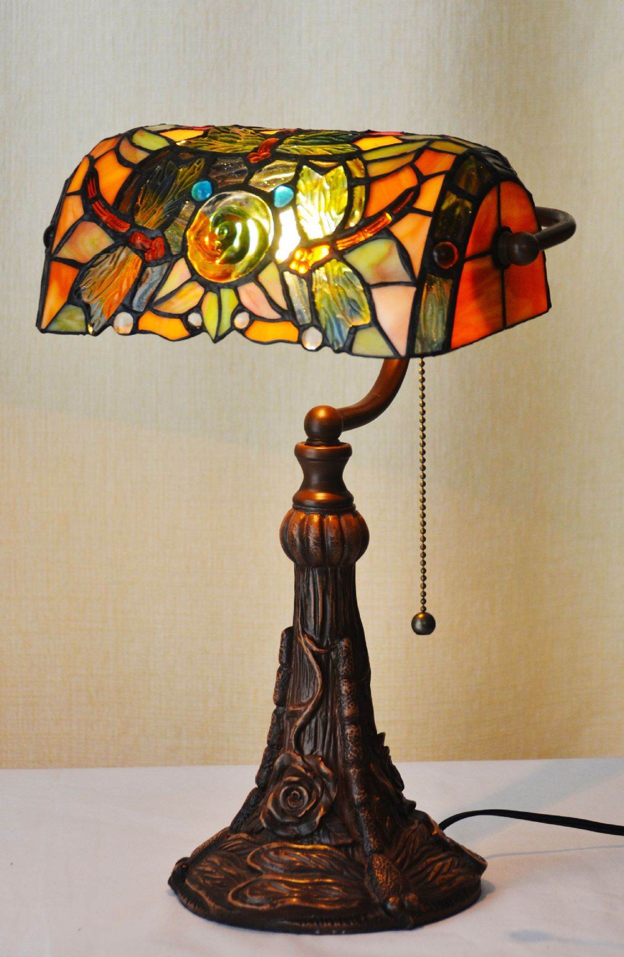 10-inch Tiffany Table Lamp - Study Room Art Decoration - Vezir