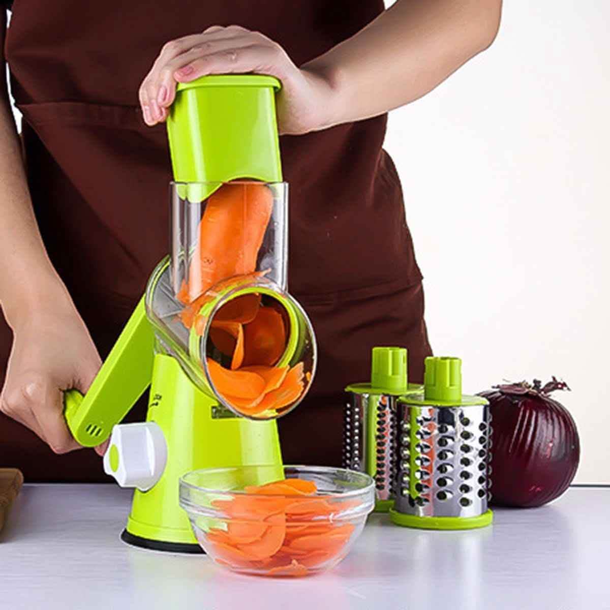 Round Mandoline Slicer - Vegetable Cutter Julienne Grater - Vezir