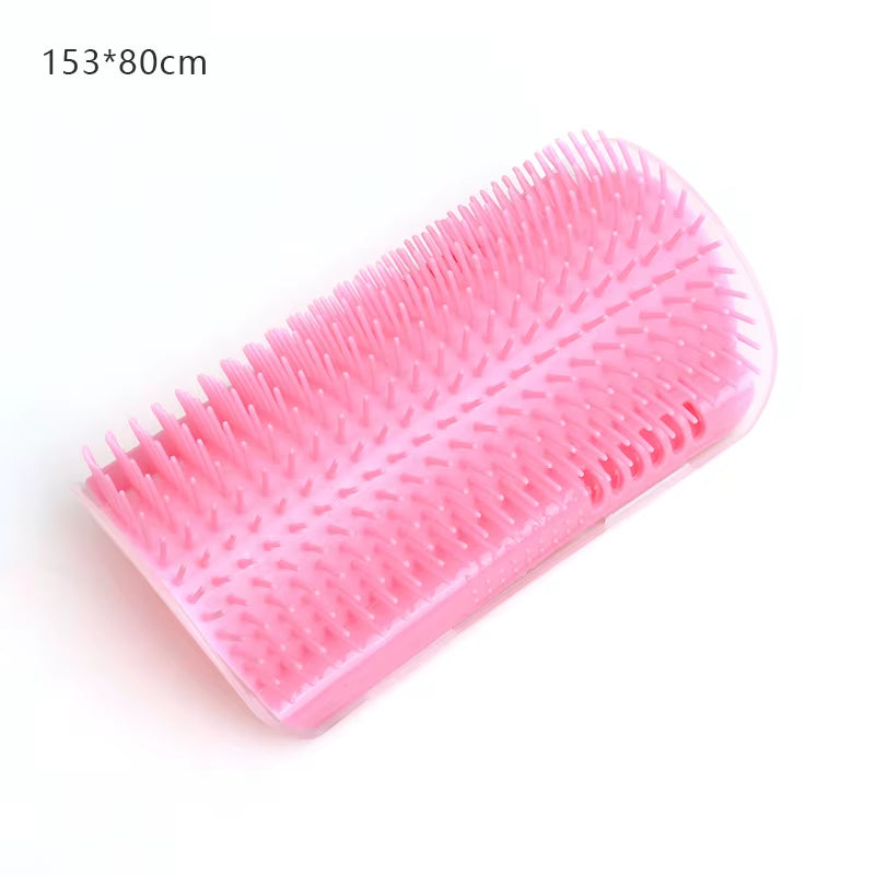 Cat Massage Tool Pet Hair Removal Massage Comb Wall Corner Self Cleaning Rubbing Brush Cats Toys Pet Beauty Supplies Piink 153X80Cm