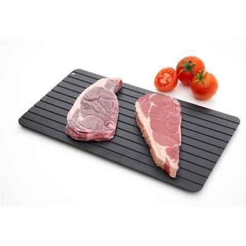 Fast Defrosting Tray - Aluminum Quick Thaw Kitchen Plate - Vezir