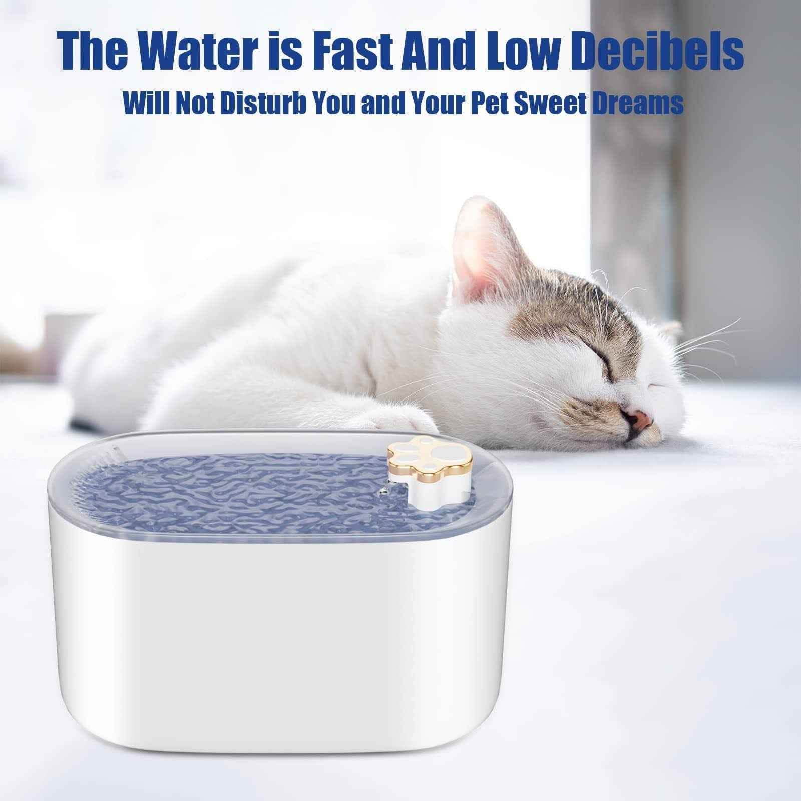 Elite 3L Cat Water Fountain - Ultra-Quiet LED Smart Dispenser - Vezir