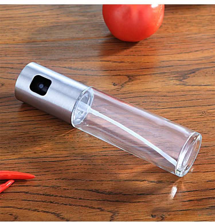 Oil Spray Bottle - Push Type Cooking Vinegar Sprayer Set - Vezir