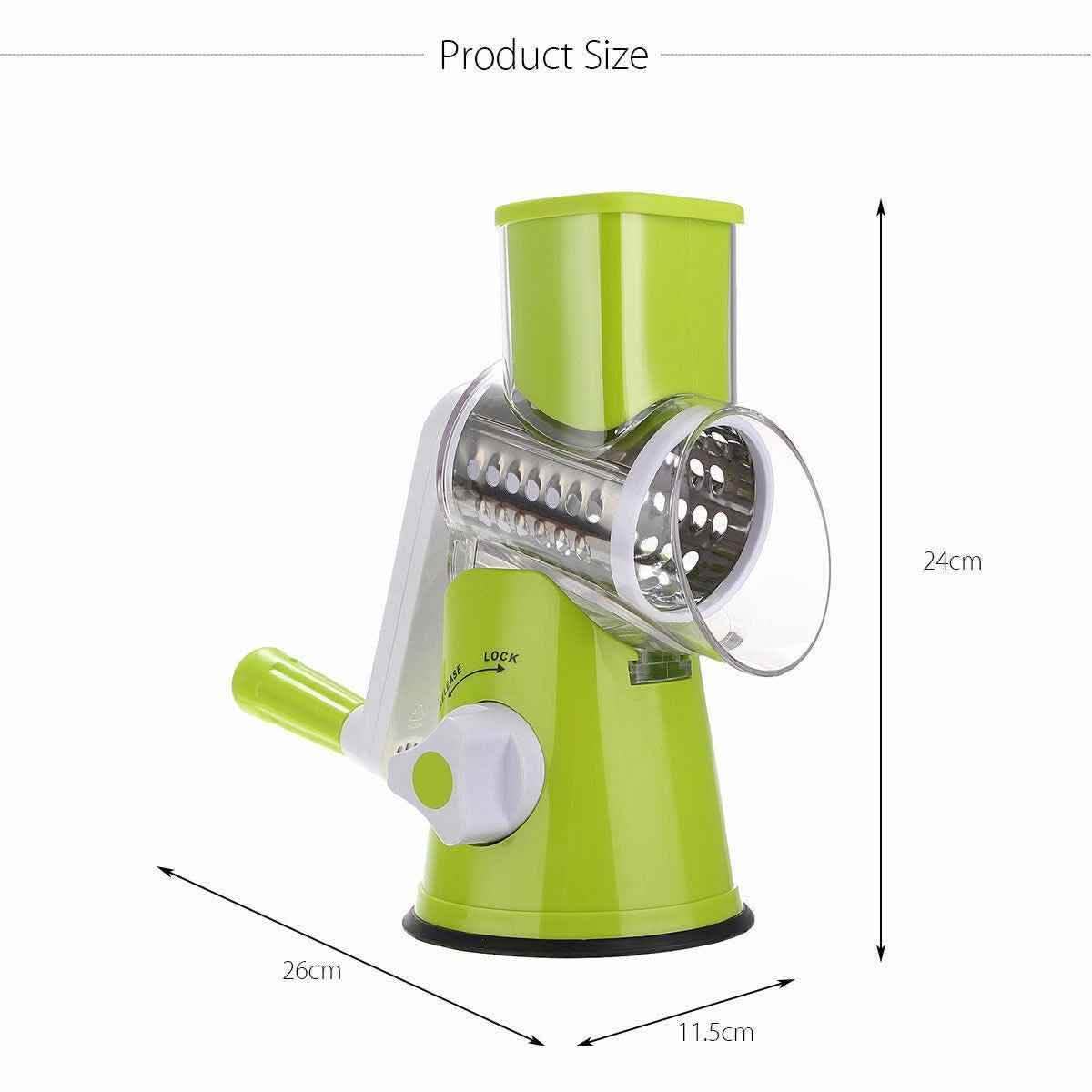 Round Mandoline Slicer - Vegetable Cutter Julienne Grater - Vezir