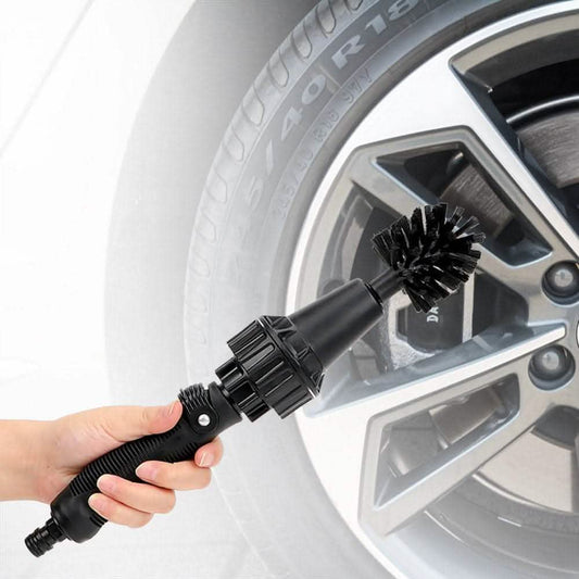 Water-Driven Rotary Cleaning Brush - Handheld Spray Tool - Vezir