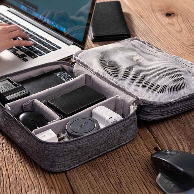 Electronics Organizer - Travel Cable Storage Bag Waterproof - Vezir