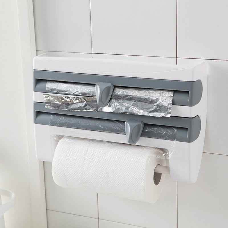 4-in-1 Kitchen Roll Dispenser - Multi-Function Paper Holder - Vezir