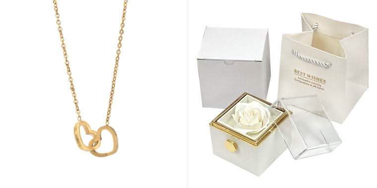 Rotating Rose Gift Box - Soap Flower Valentine's Day Present - Vezir