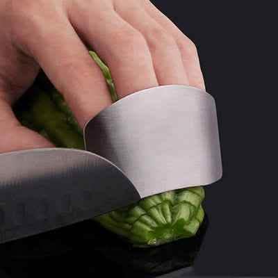Elite Stainless Steel Finger Guard - Professional Kitchen Safety - Vezir