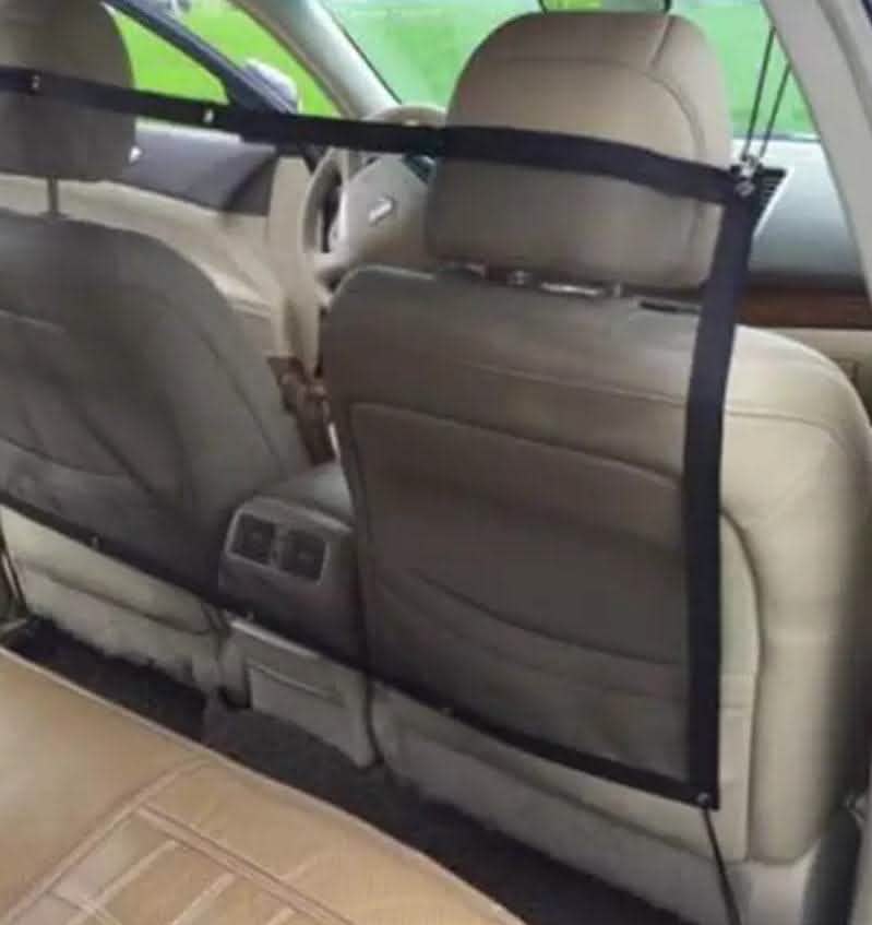 Car Pet Isolation Barrier - Safety Network for Dogs & Children - Vezir