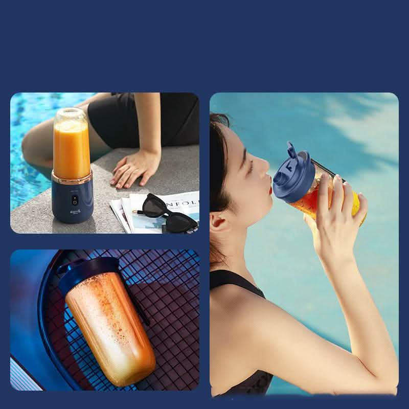6-Blade Portable Blender - USB Rechargeable Mini Juicer Cup - Vezir