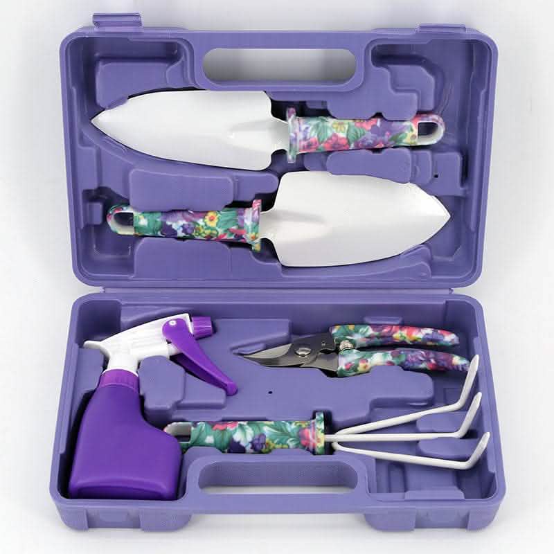 10-Piece Gardening Tool Set - Iron Head Plastic Handle Kit - Vezir