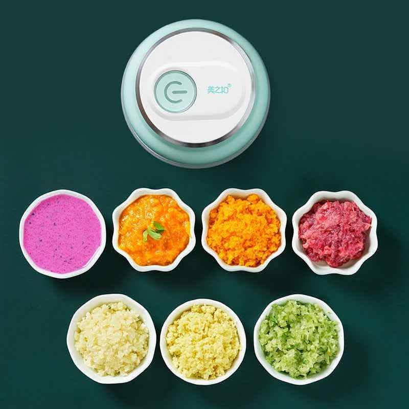 Electric Mini Food Chopper - Portable Garlic Vegetable Grinder - Vezir