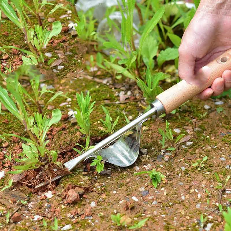 Stainless Steel Root Tool - Gardening Puller Weeding Fork - Vezir