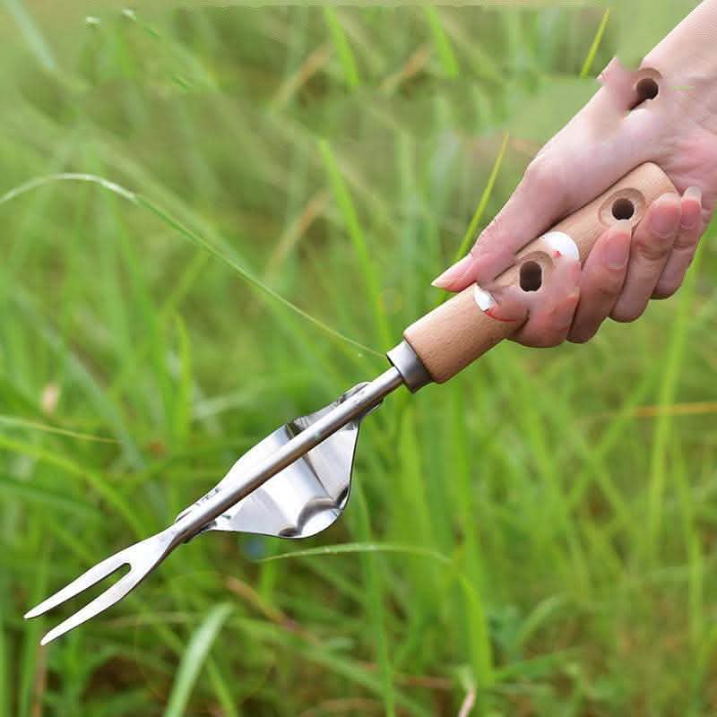 Stainless Steel Root Tool - Gardening Puller Weeding Fork - Vezir