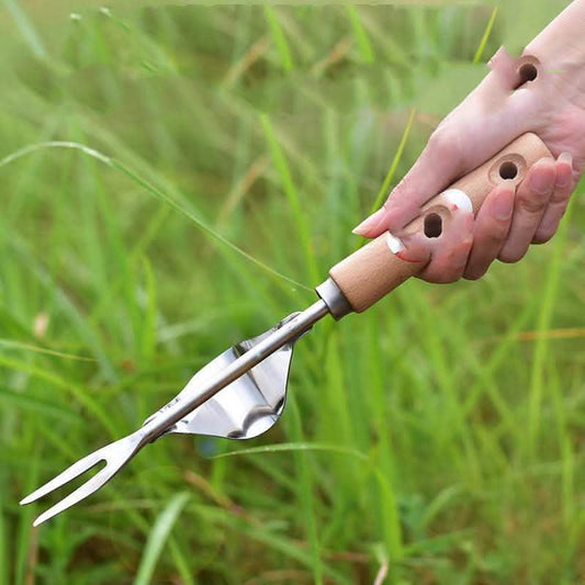 Stainless Steel Root Tool - Gardening Puller Weeding Fork - Vezir