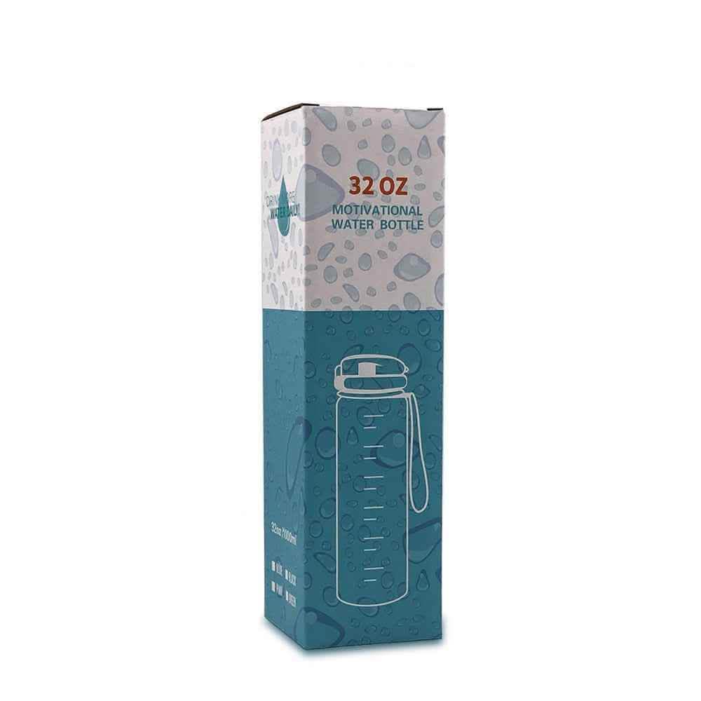 1L Tritan Water Bottle - Time Marker Motivational Sports Cup - Vezir