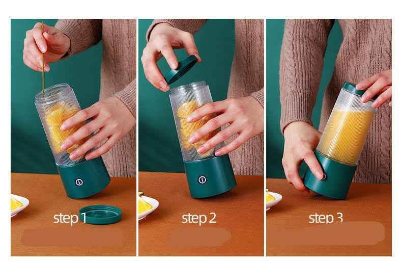 Portable Juicer Cup - Rechargeable Fruit Juice Machine - Vezir