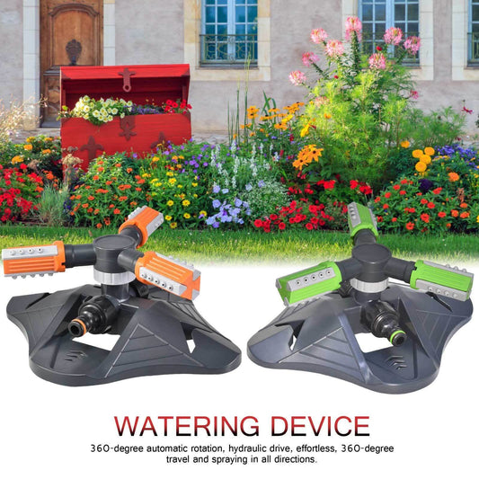 360° Rotating Sprinkler - 3-Arm Adjustable Lawn Irrigation - Vezir