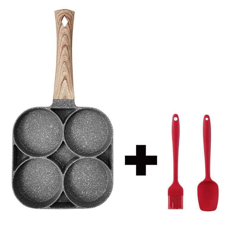 4-Hole Breakfast Pan - Multi-Function Non-Stick Egg Maker - Vezir