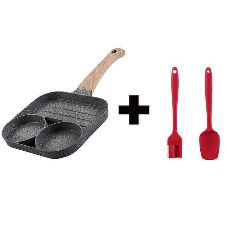 4-Hole Breakfast Pan - Multi-Function Non-Stick Egg Maker - Vezir