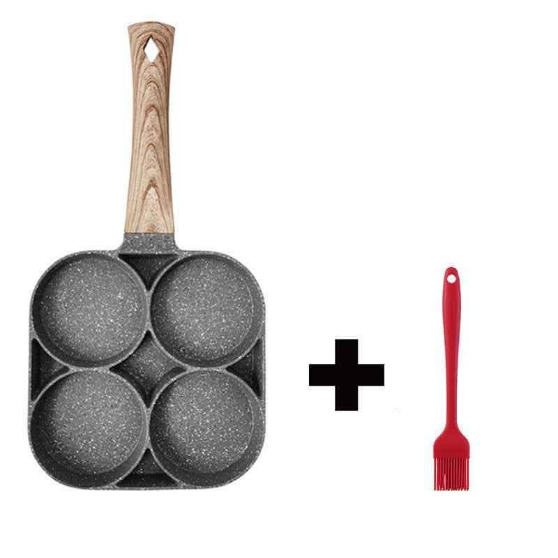 4-Hole Breakfast Pan - Multi-Function Non-Stick Egg Maker - Vezir