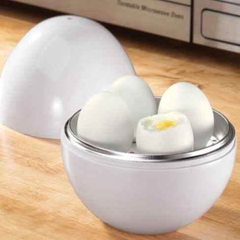 4-Egg Microwave Steamer - Quick 5-Minute Egg Cooker - Vezir