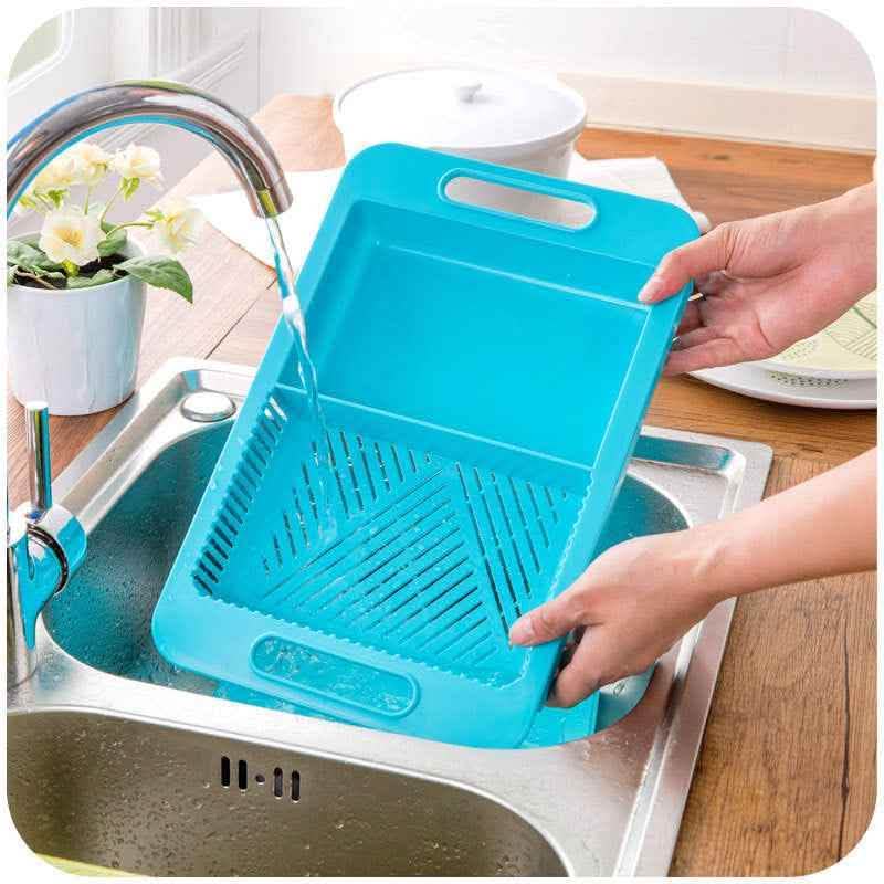 Multi-Function Cutting Board - Sink Drain Basket Kitchen Tool - Vezir