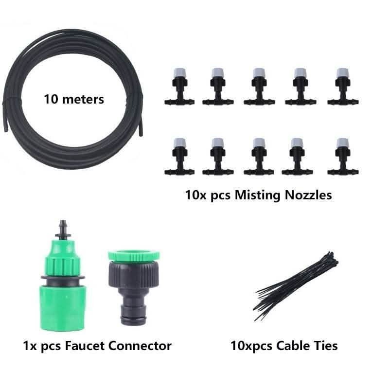 Garden Irrigation Hose - Water Mist Greening System Package - Vezir
