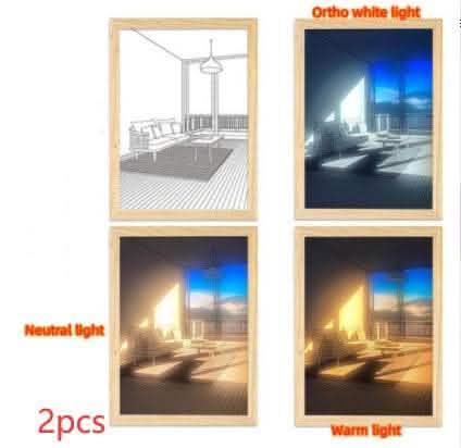 Illuminated LED Picture Light - Sunshine Simulation Night Lamp - Vezir