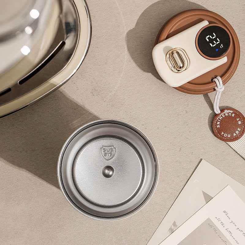 Smart Digital Thermal Bottle - 450ml Insulated Coffee Mug - Vezir
